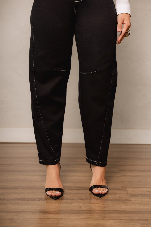 Calça Baggy Alfaiataria Preta