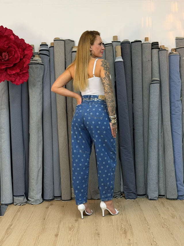 Calça Baggy Ballon Poa