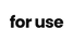 For Use Jeans – Início