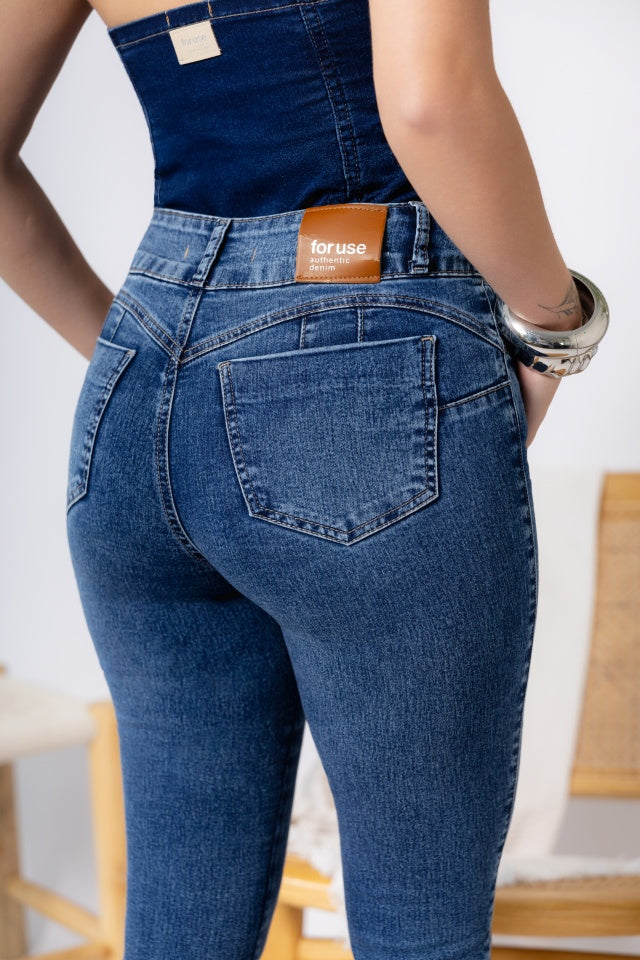 Calça Cropped Skinny high modeladora