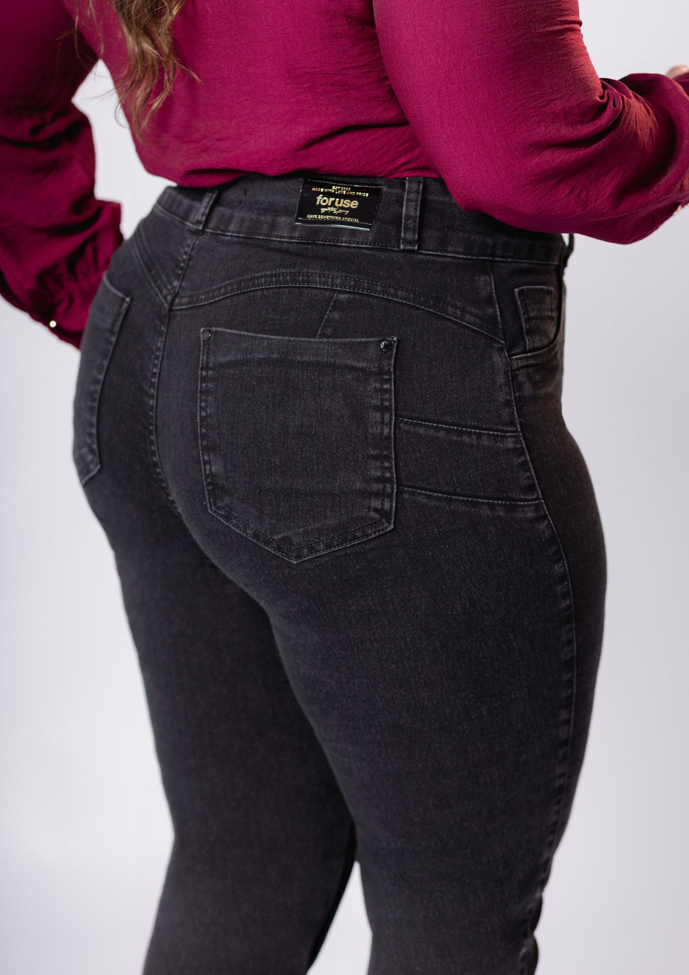 Calça Jeans Skinny Cintura Alta - Imagem 3