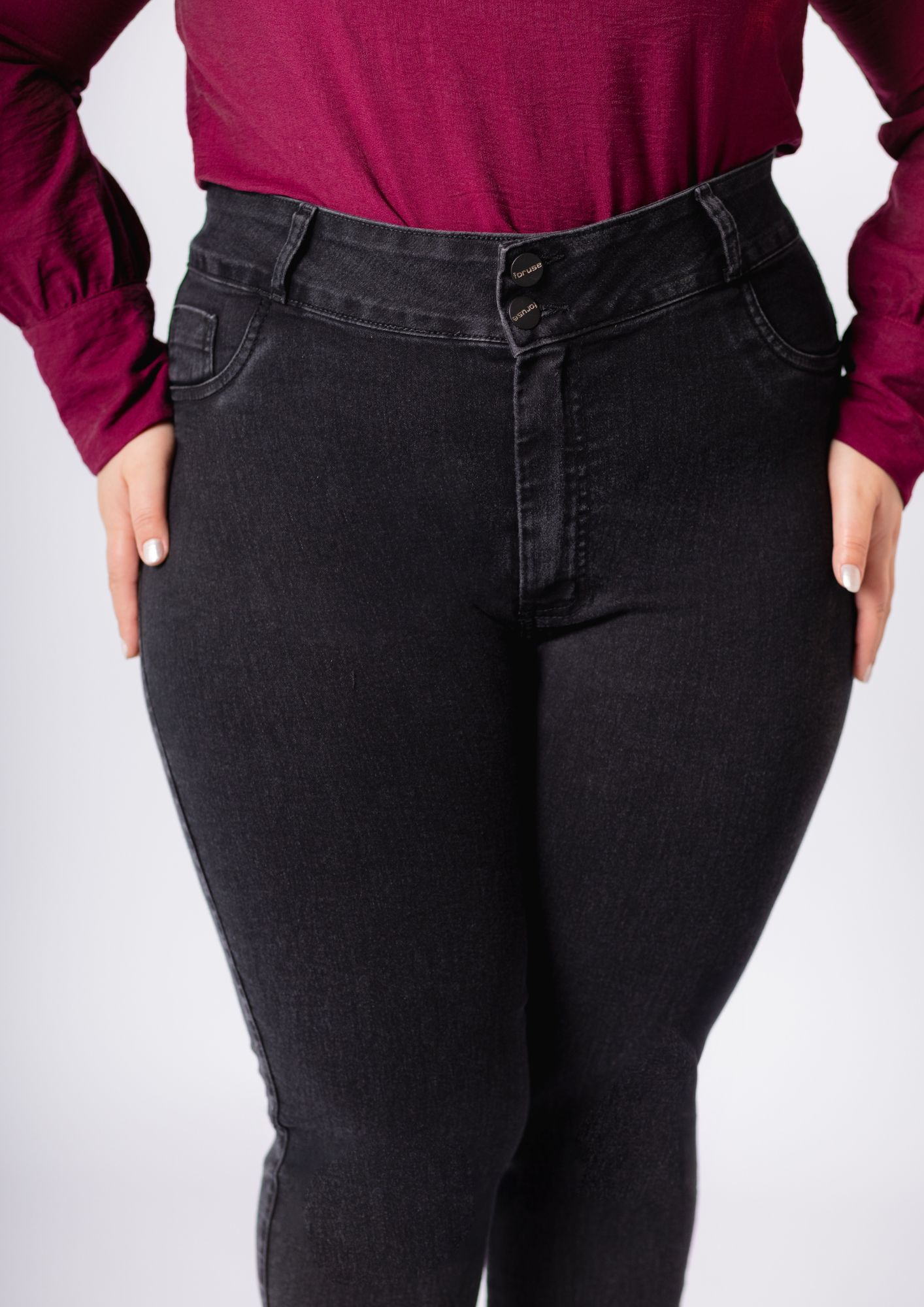 Calça Jeans Skinny Cintura Alta - Imagem 2