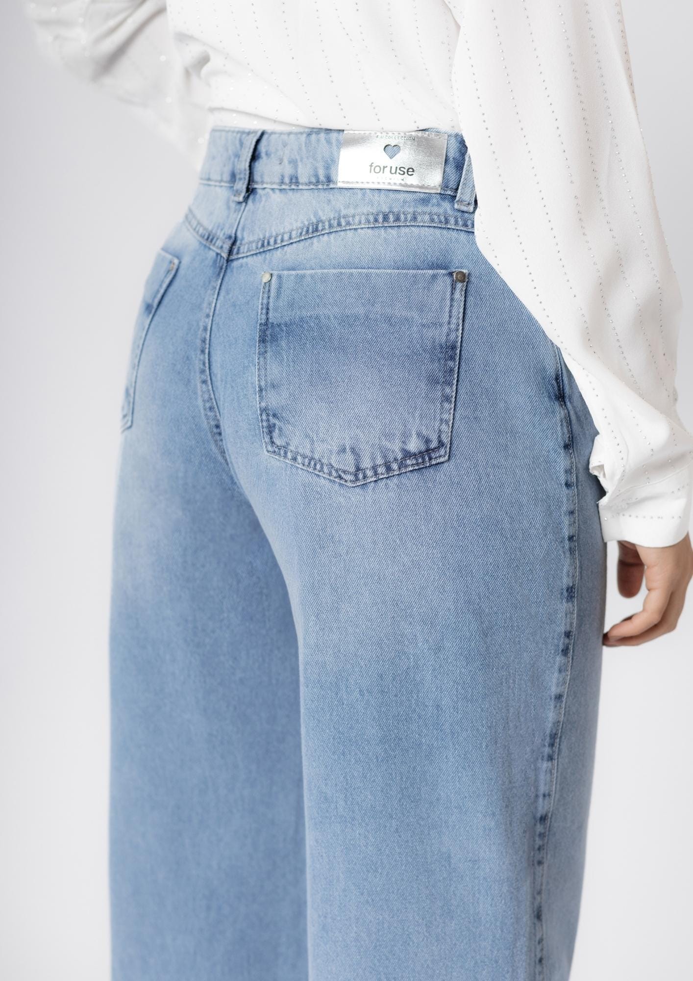 Calça Jeans Feminina Reta Cintura Alta - Imagem 3