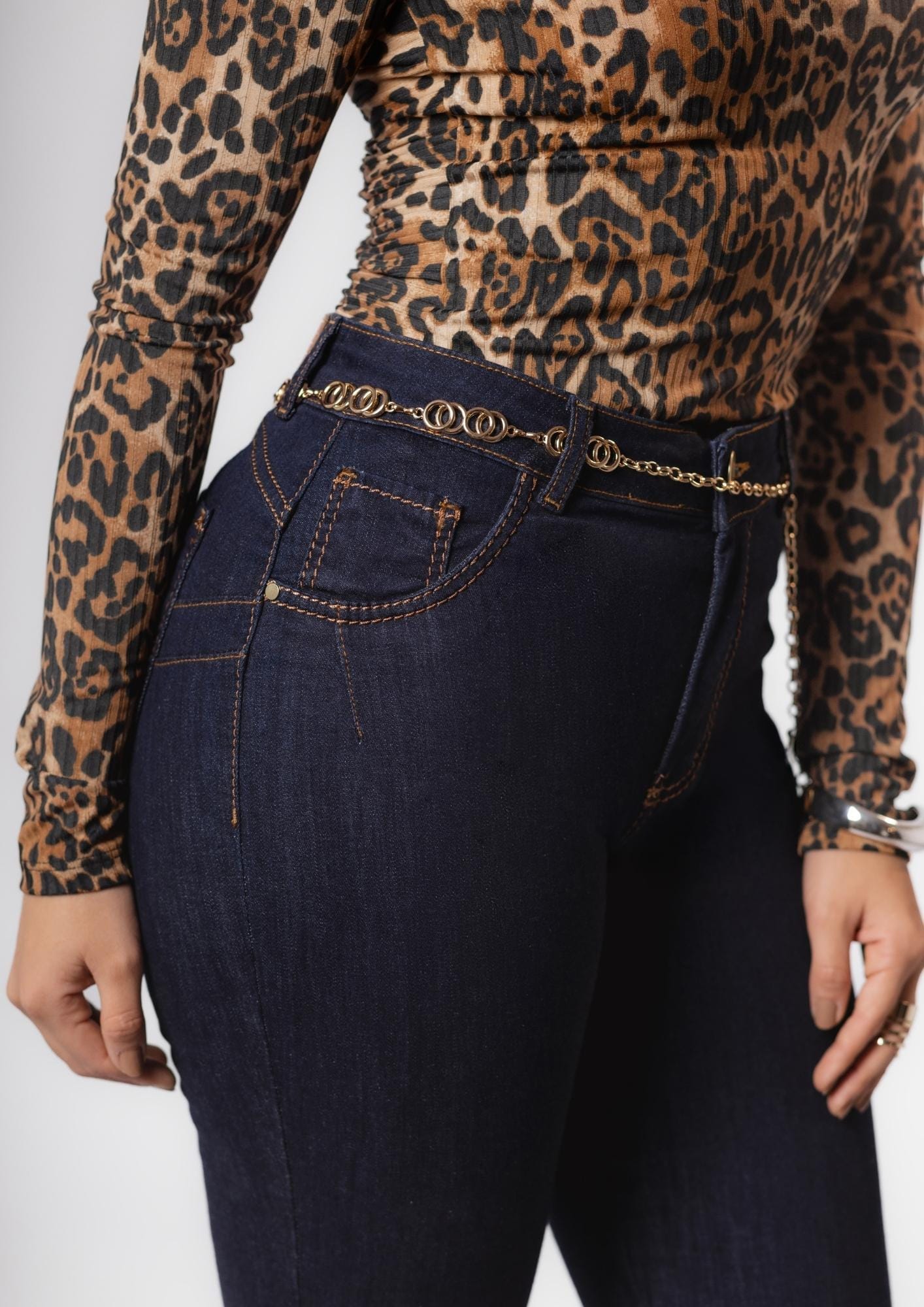 Calça Jeans Feminina Skinny Cintura Alta  - Imagem 2