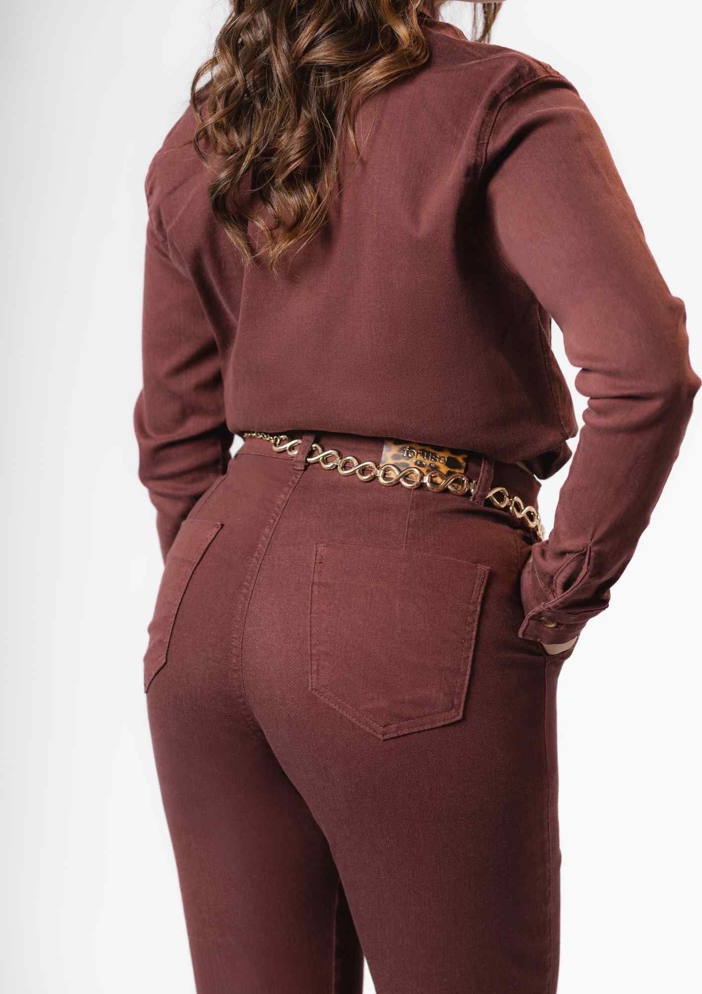 Camisa Feminina Manga Longa em Sarja  - Imagem 3