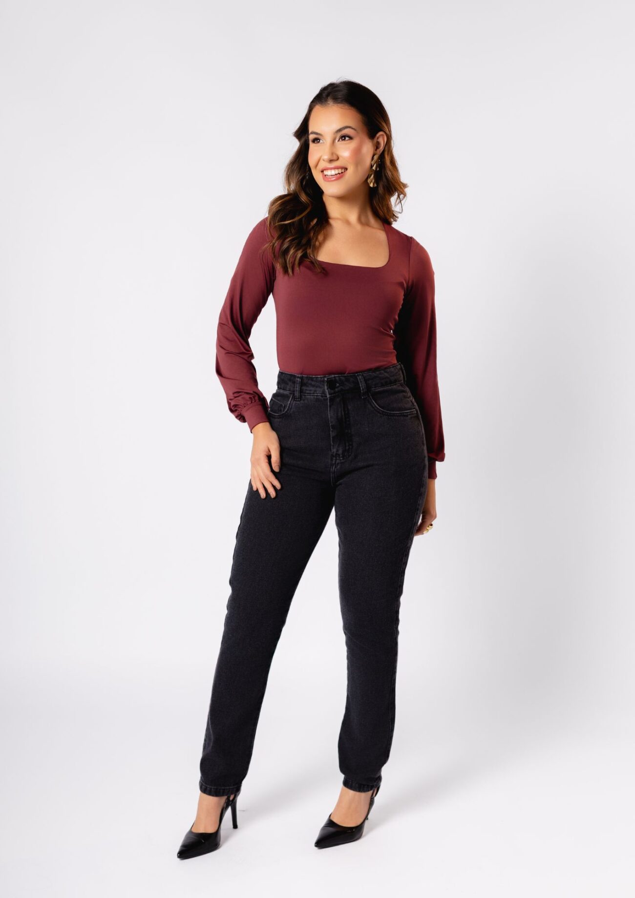 Calça Jeans Feminina Mom