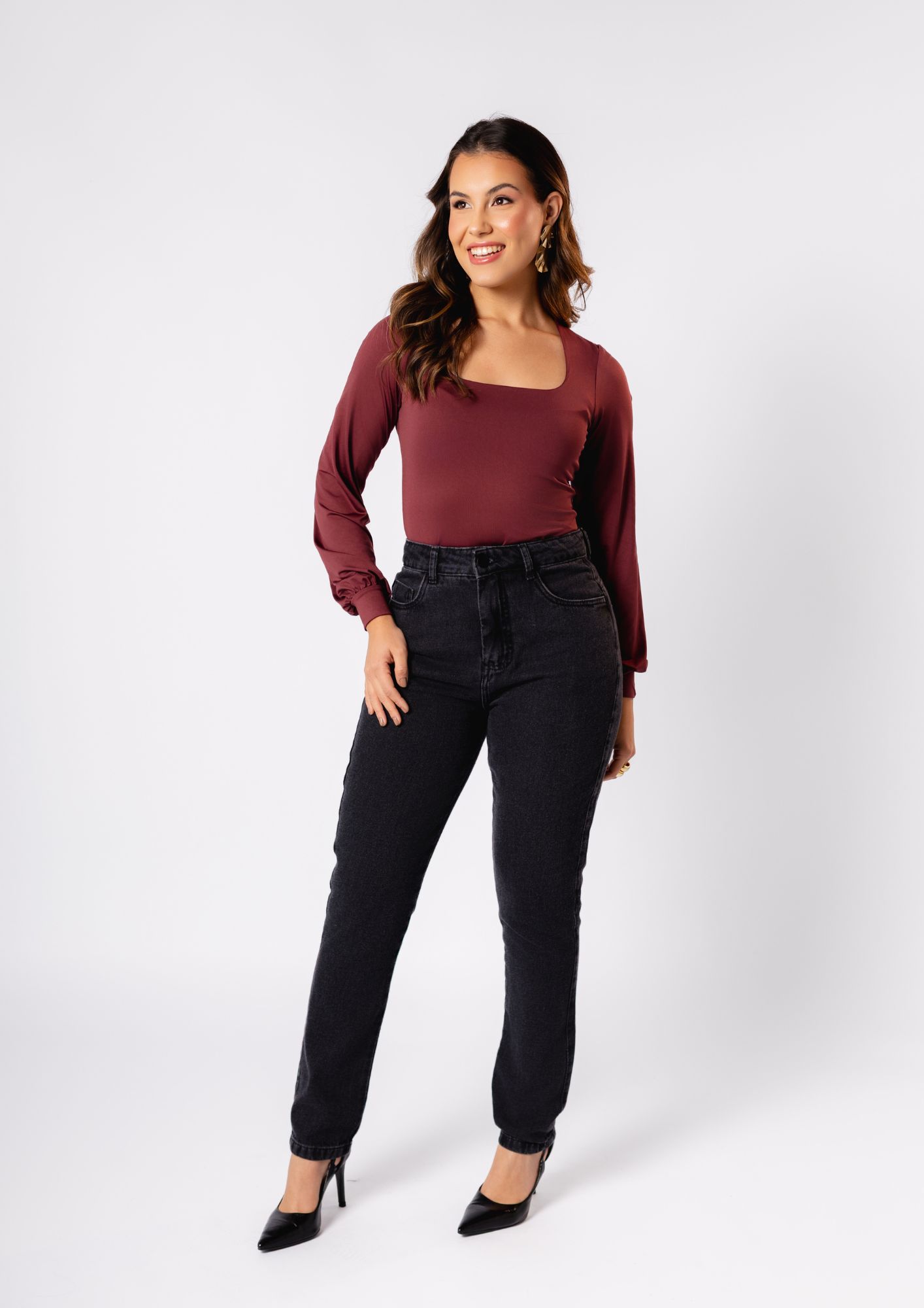 Calça Jeans Feminina Mom