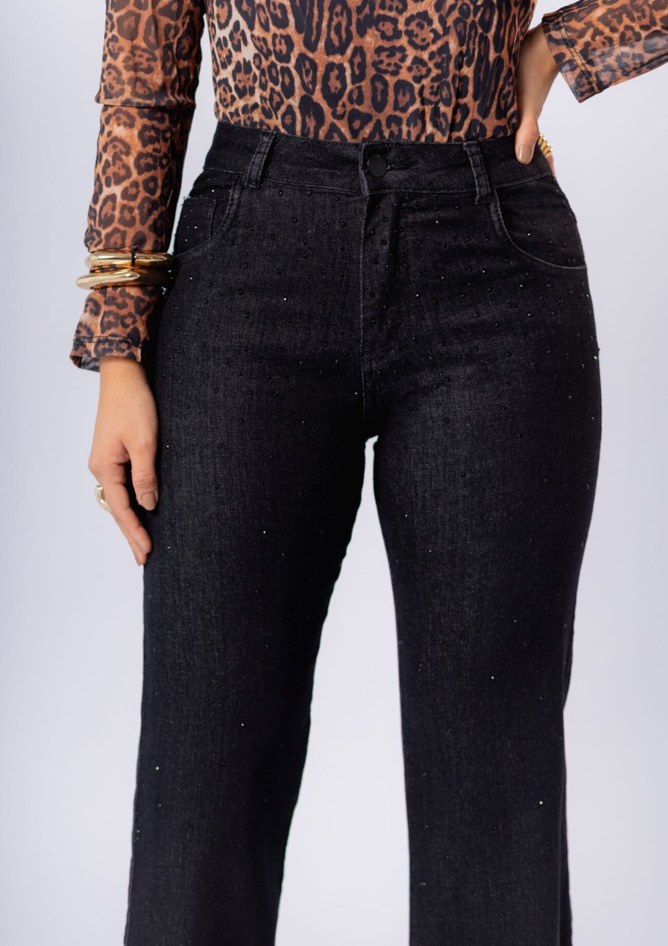 Calça Jeans Feminina Wide Leg - Imagem 2
