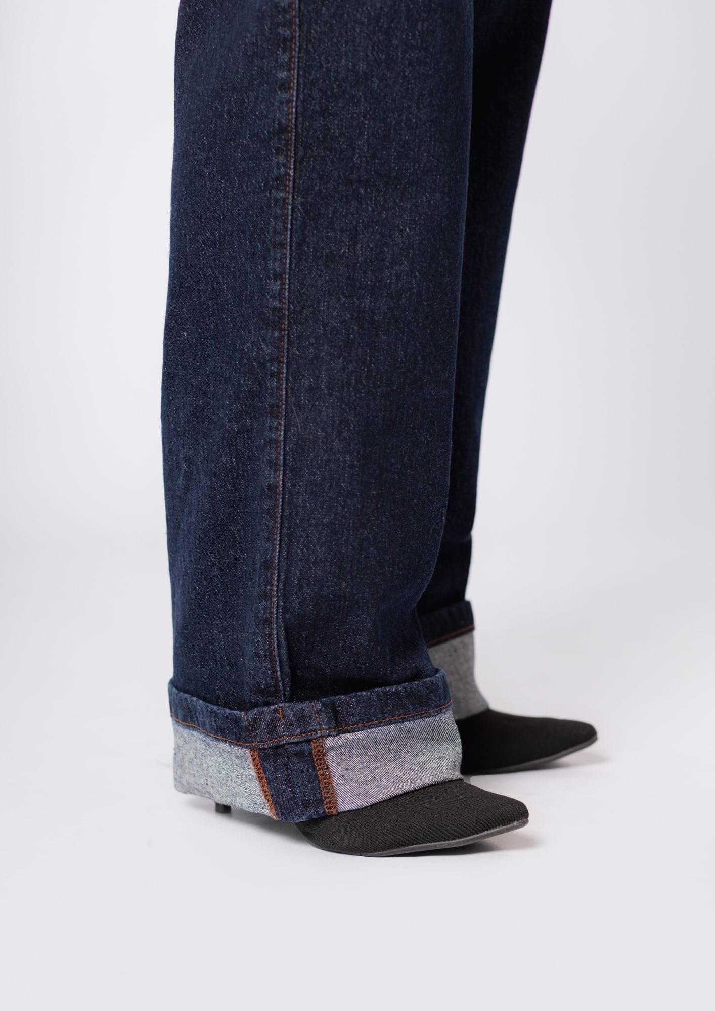 Calça chapa barriga Plus Size com Barra Dobrada - Imagem 2