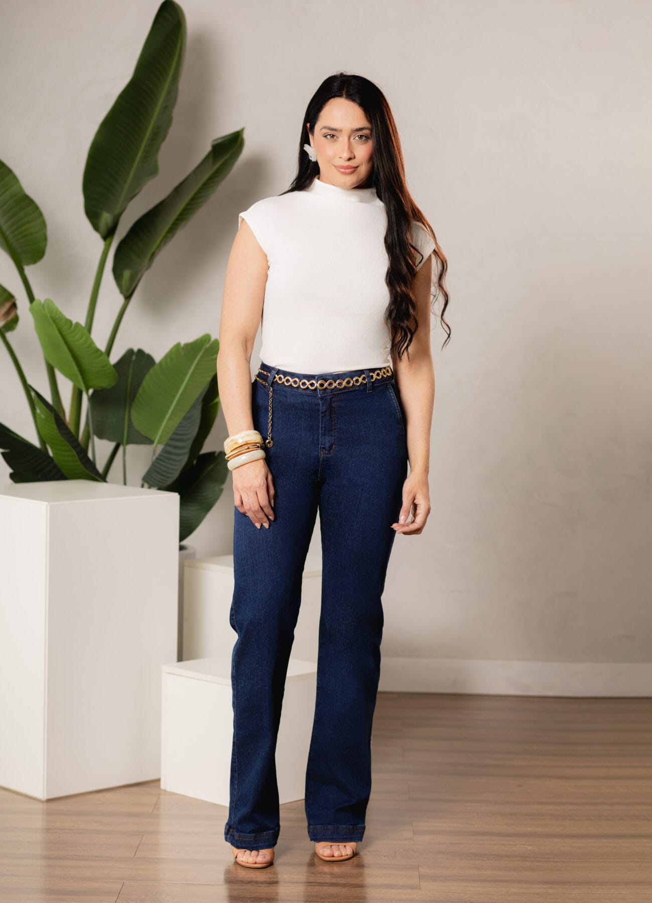 Calça straight yasmin