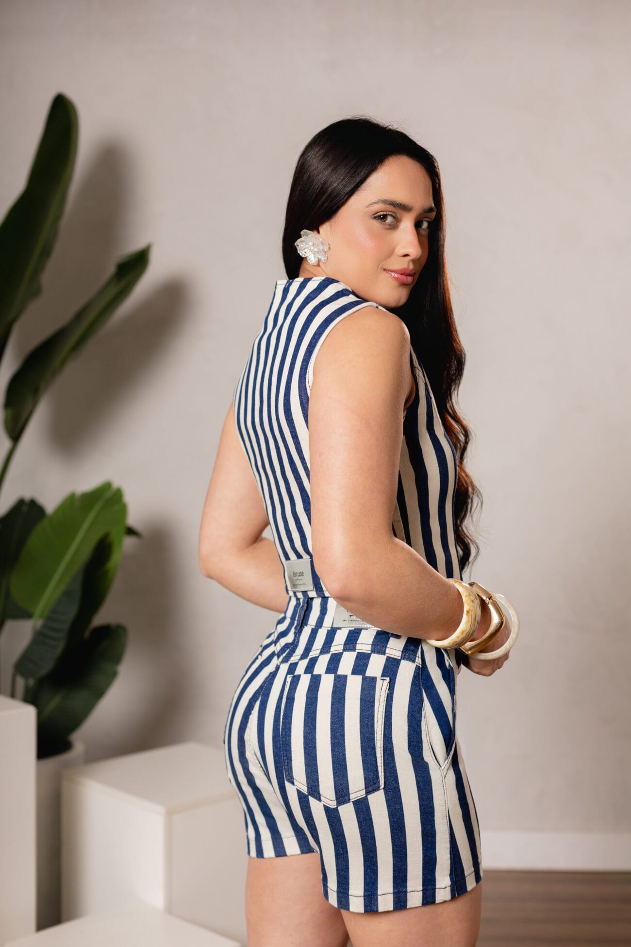 Short Feminino listrado - Imagem 4