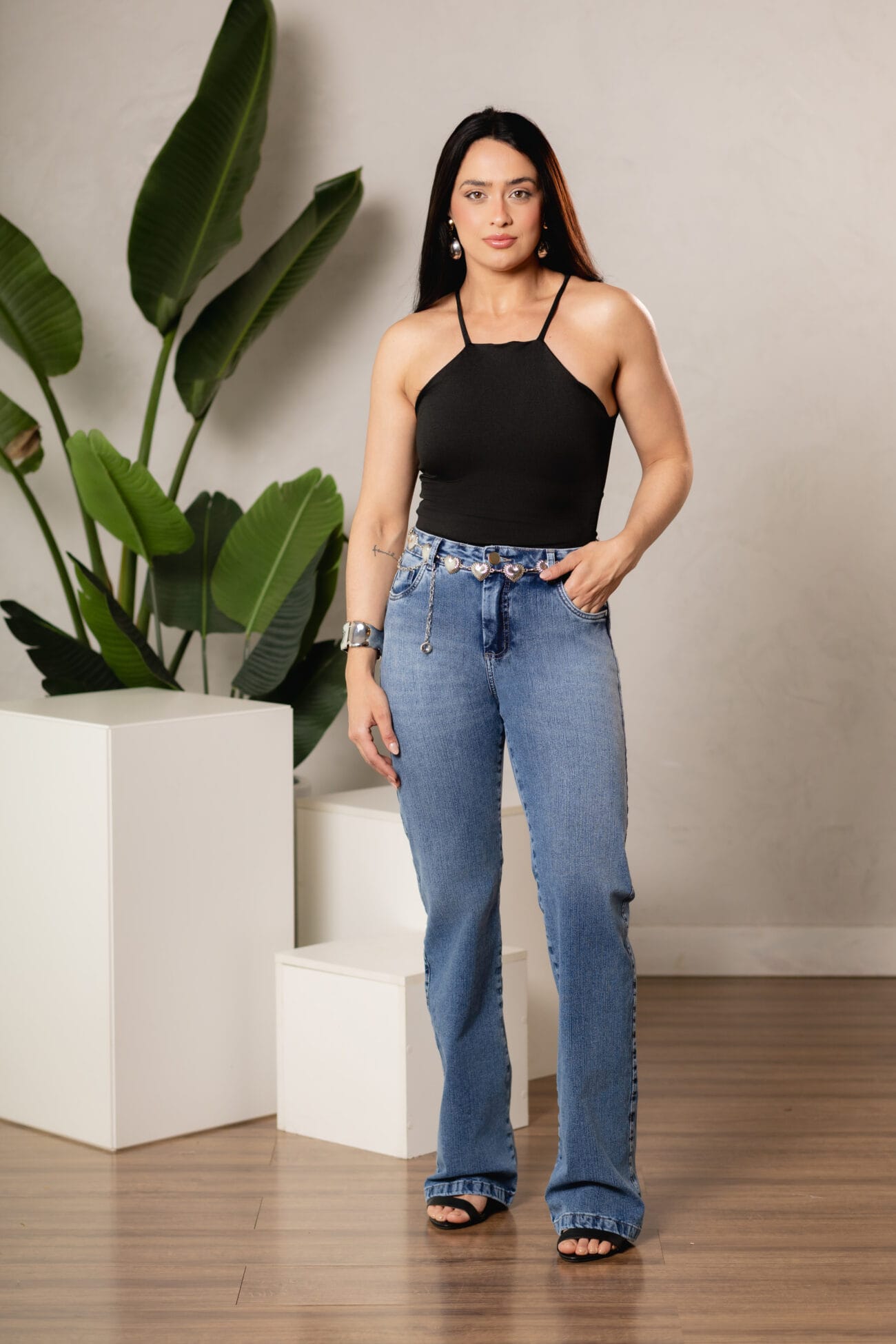 Calça Feminina Reta Tecnologia 360° Chapa Barriga