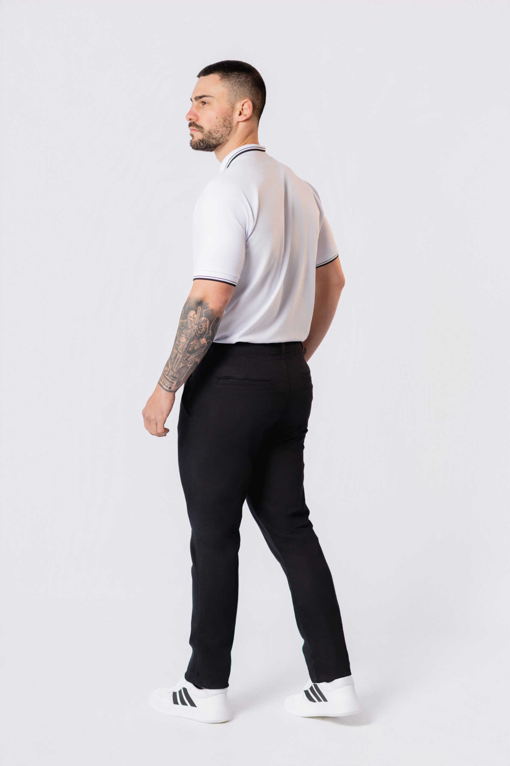 Calça Masculina Preta em sarja - Imagem 3