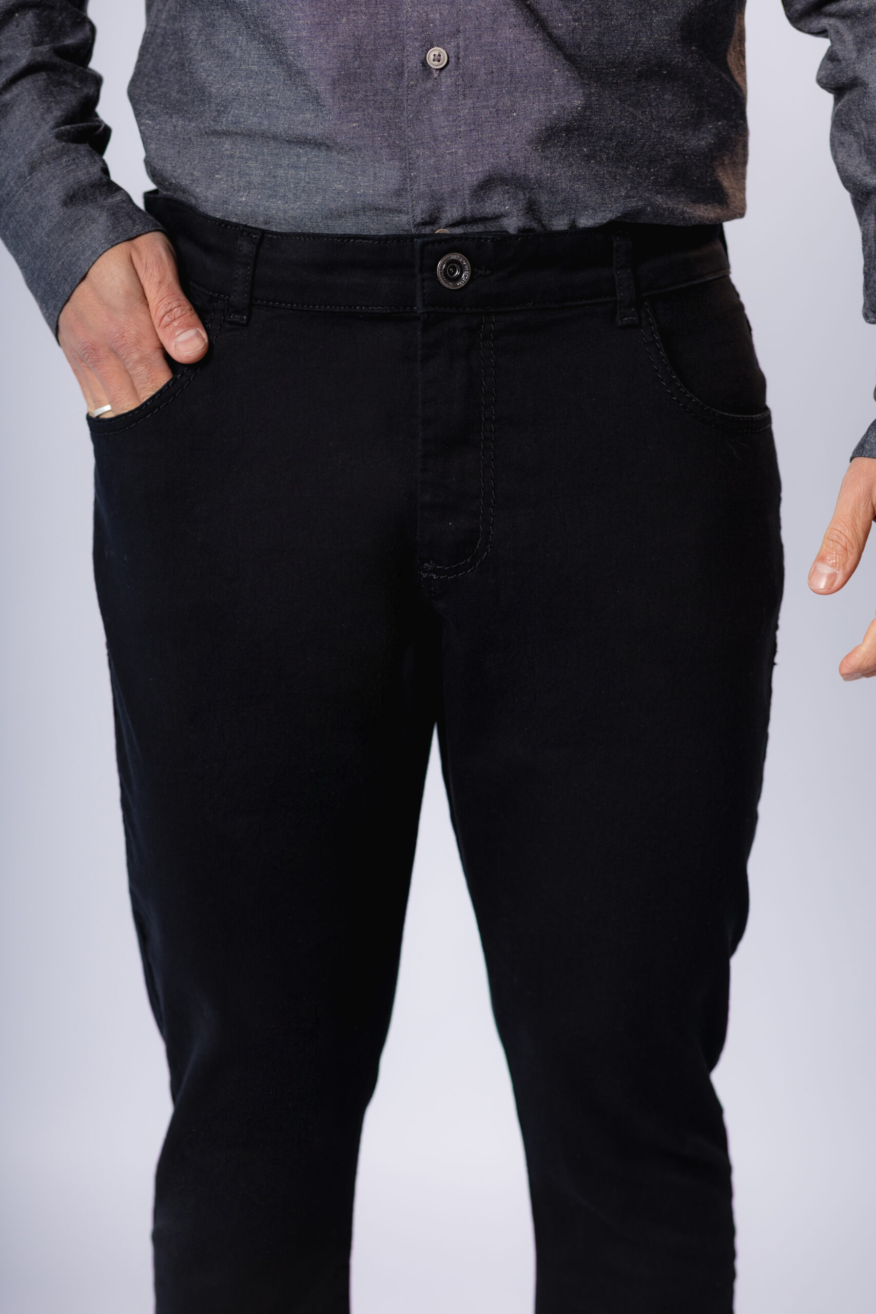 Calça Masculina sarja Preta - Imagem 2