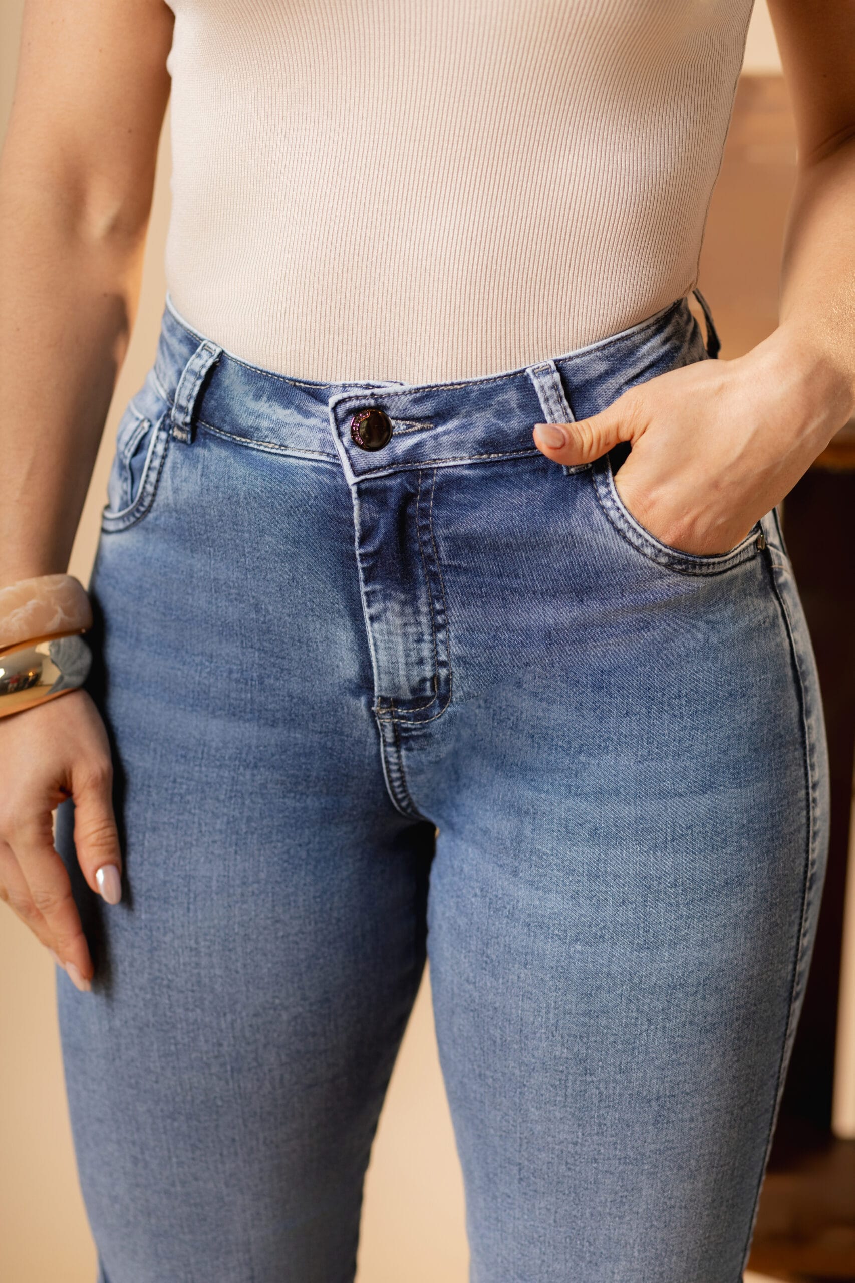 Calça Jeans Feminina Reta 360° - Imagem 2