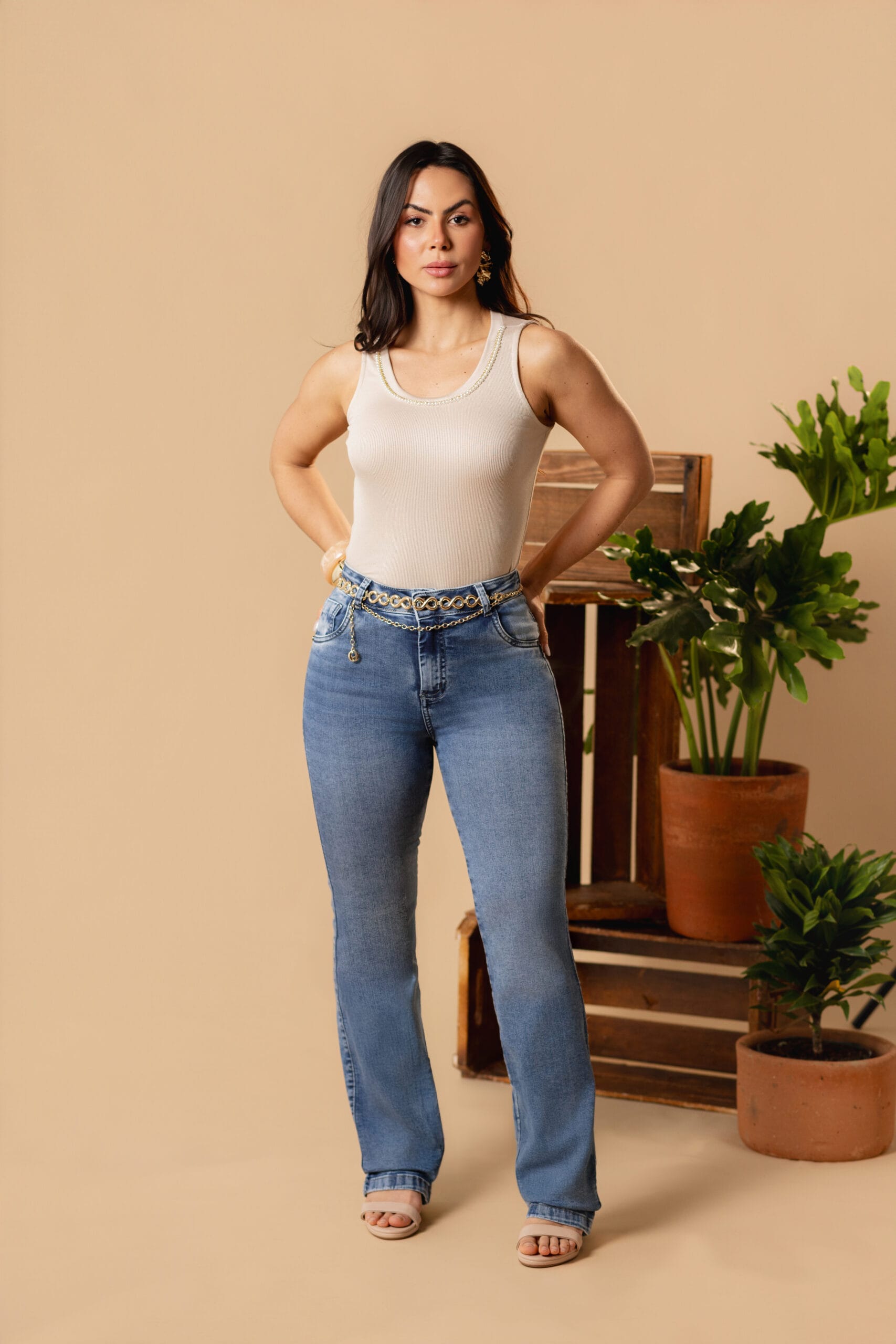 Calça Jeans Feminina Reta 360°