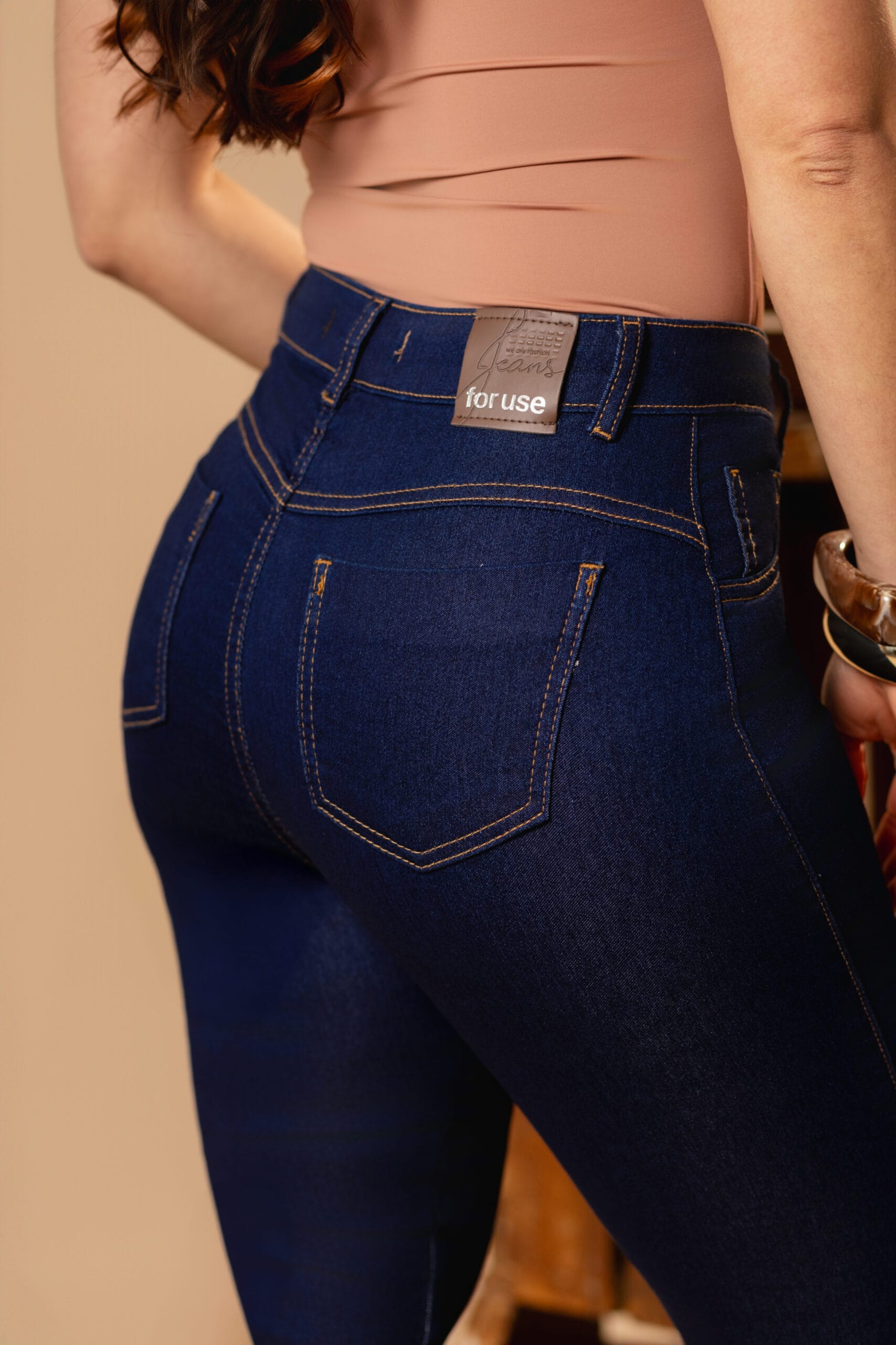 Calça Jeans Feminina Skinny Azul Carbono - Imagem 4