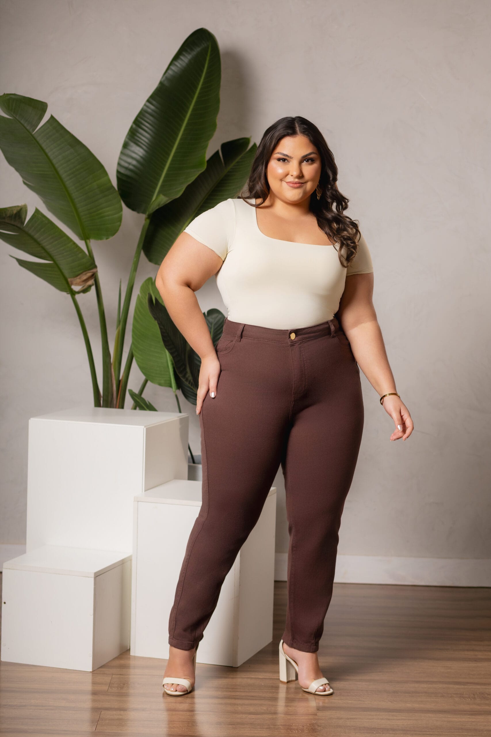Calça Baggy Média