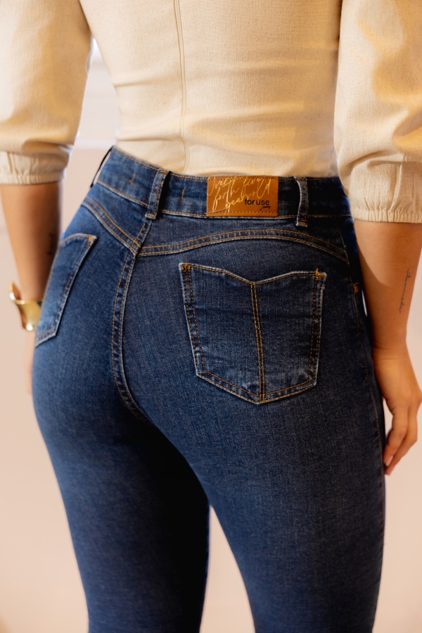 Calça Jeans Skinny Feminina Cintura Alta - Imagem 7