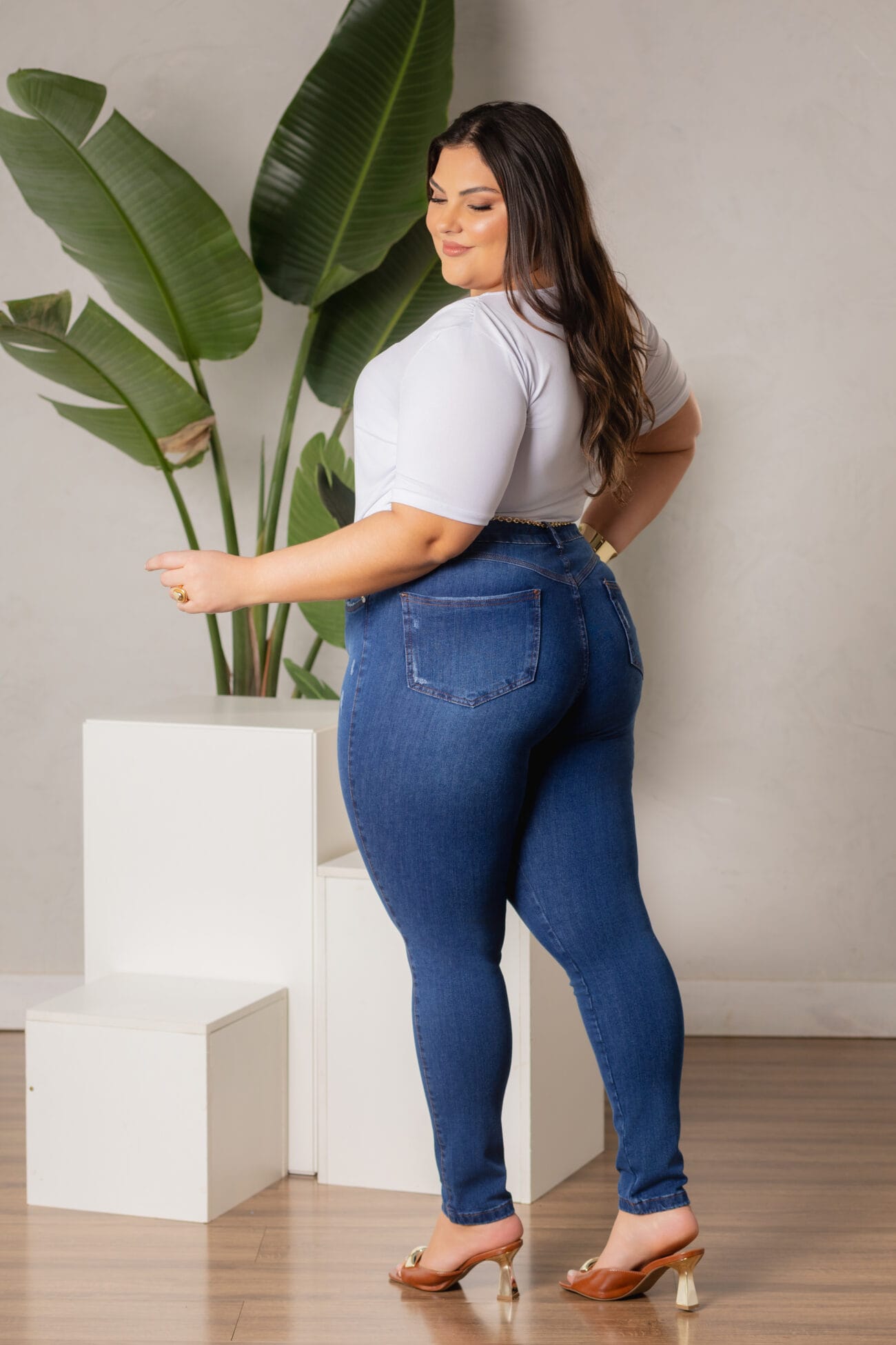 Calça Jeans Skinny Chapa Barriga 360° - Imagem 3