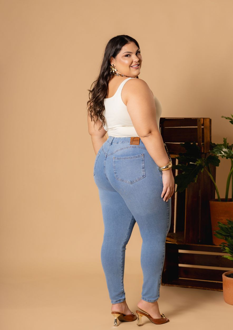 Calça Cropped high 360° Chapa Barriga Plus Size