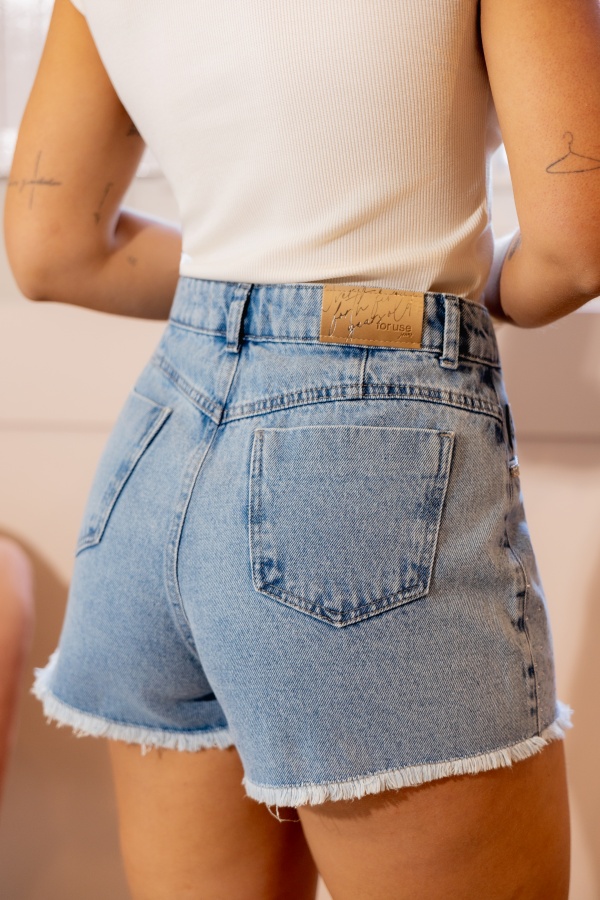 Shorts Mom Feminino com Brilhos e Franjas na Barra - Imagem 6