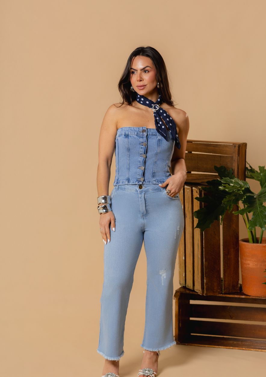 Top Cropped Jeans - Imagem 2