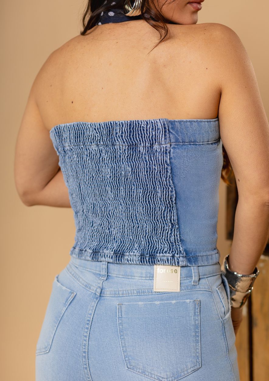 Top Cropped Jeans - Imagem 3