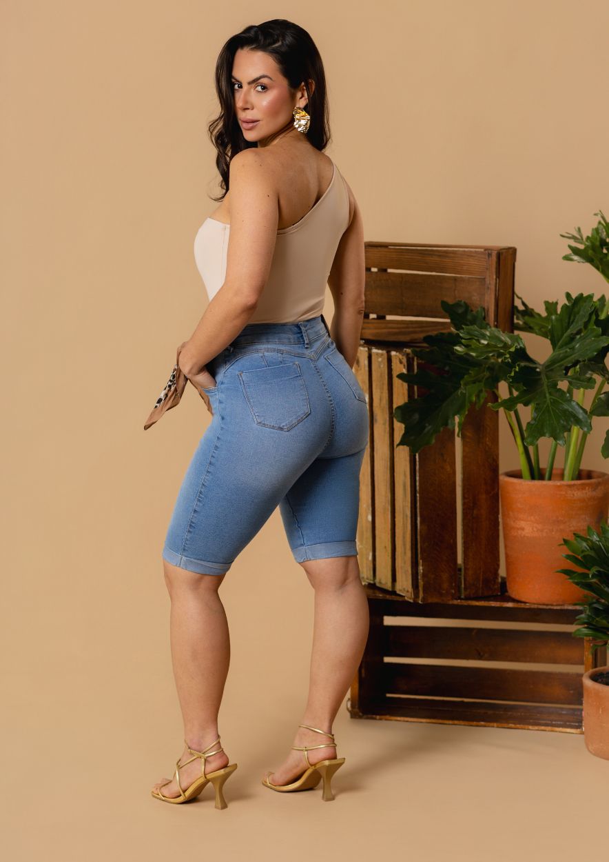 Bermuda Longue Jeans - Imagem 4