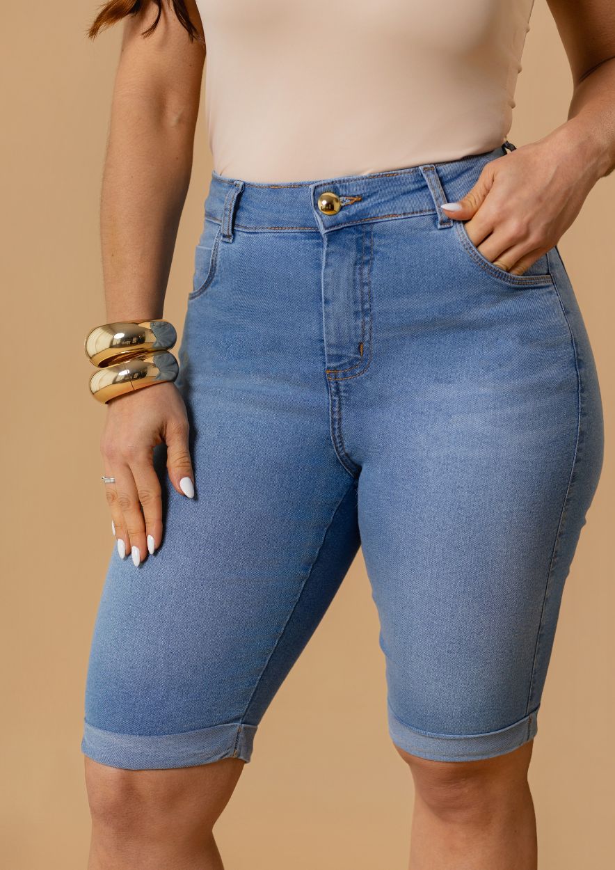 Bermuda Longue Jeans - Imagem 3