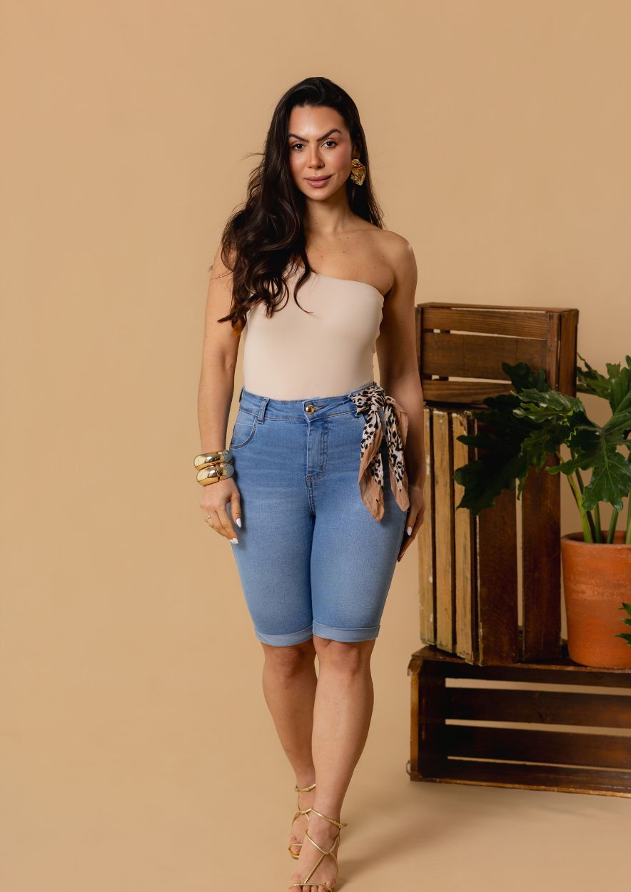 Bermuda Longue Jeans - Imagem 2