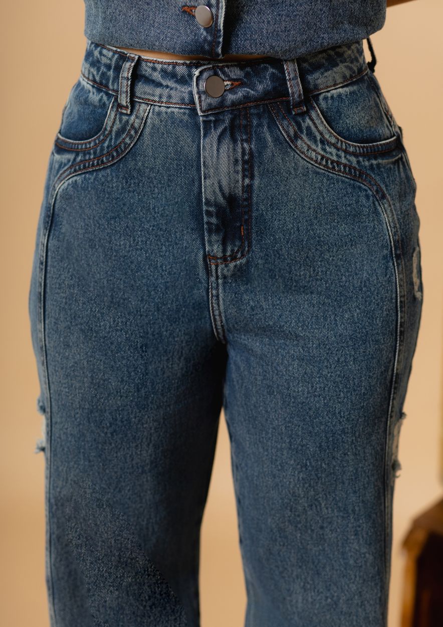 Calça Wide Leg Chapa Barriga - Imagem 2