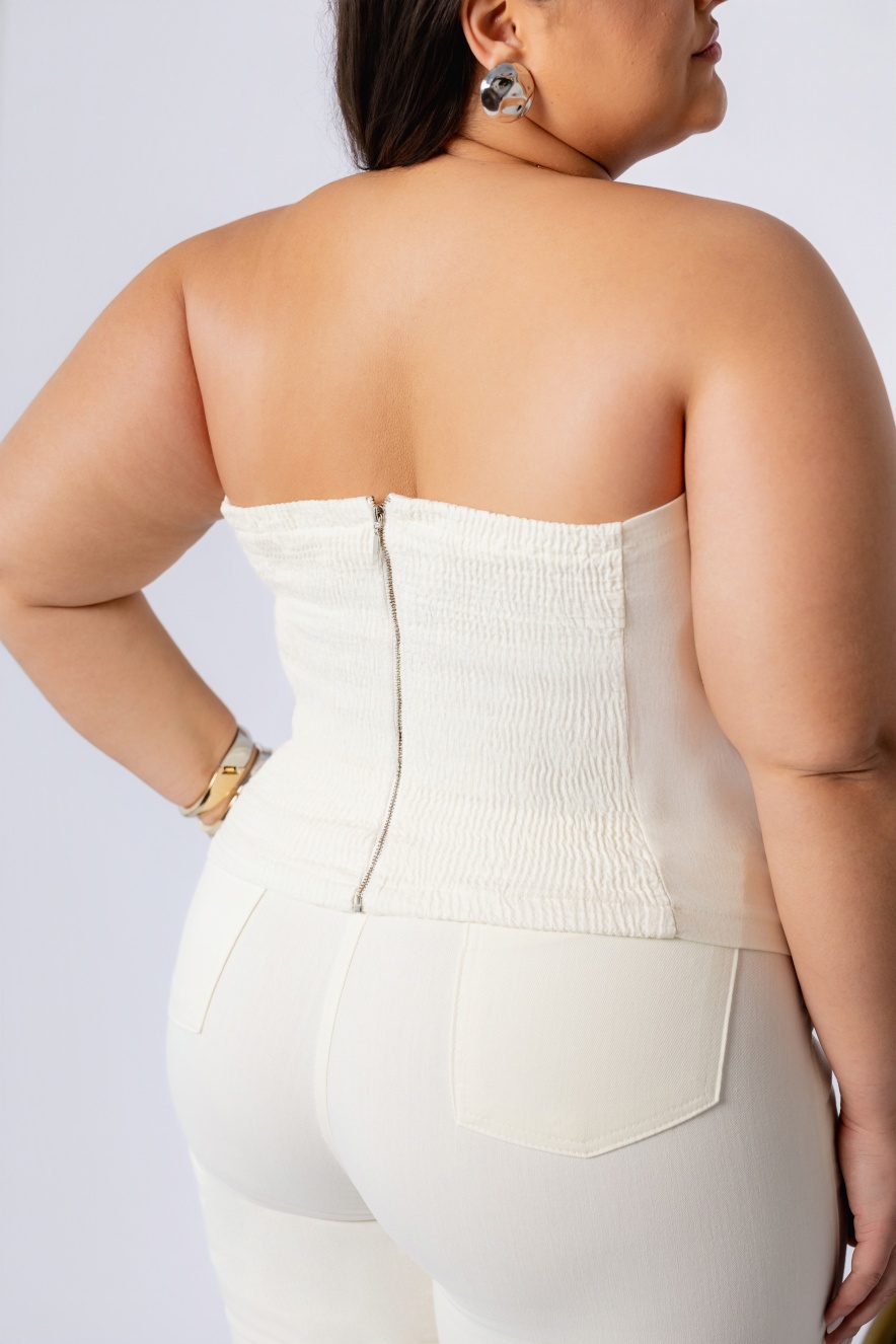 Top Cropped Cor Amarelo Suave - Imagem 2