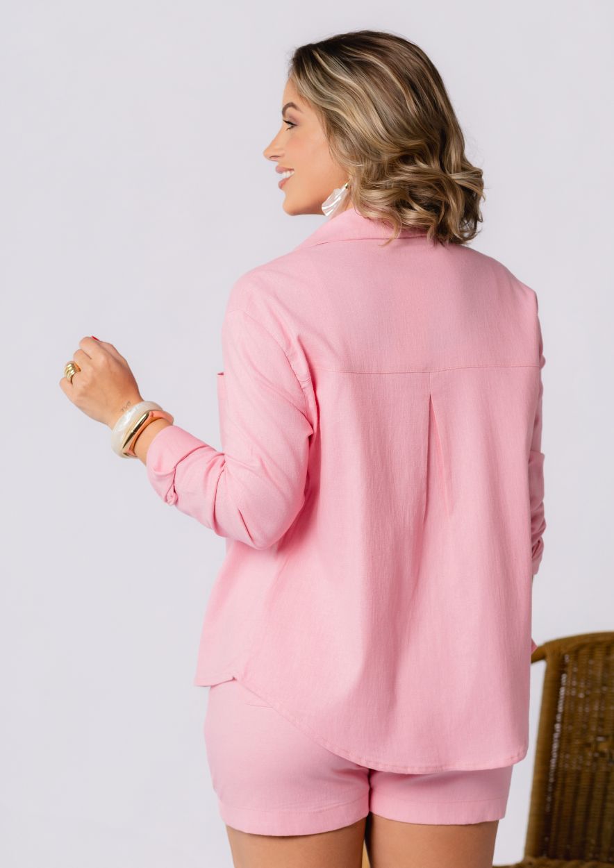 Camisa linho Feminina - Imagem 8