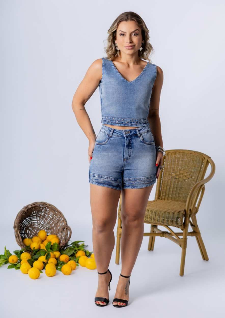 Top Cropped Com Detalhes - Imagem 3