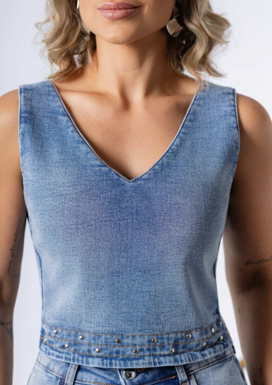 Top Cropped Com Detalhes