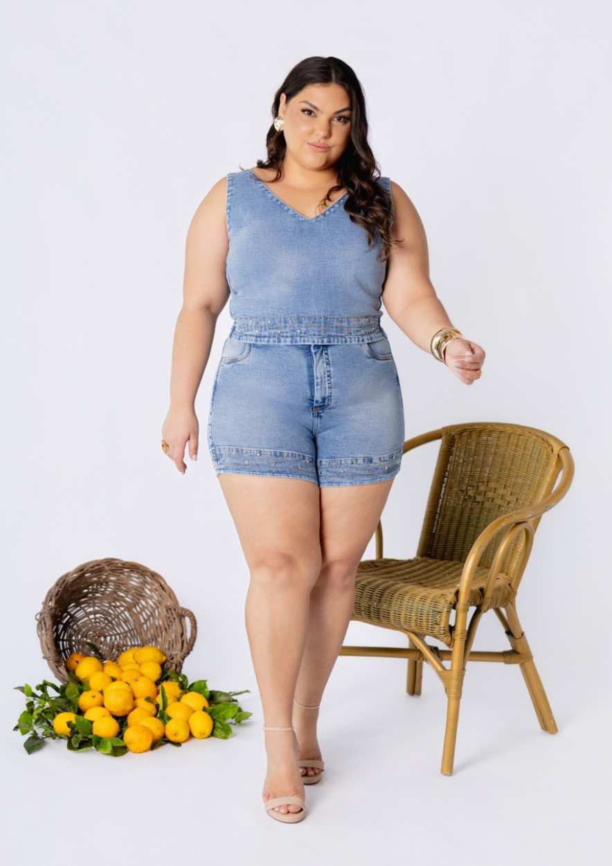 Top Cropped Com Detalhes - Imagem 6